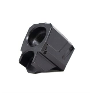 Faxon Firearms EXOS-524 9mm Pistol Compensator, 1/2x28 Threads, Black Anodized