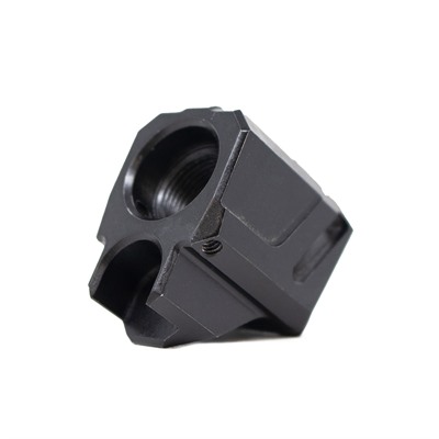 Faxon Firearms EXOS-524 9mm Pistol Compensator, 1/2x28 Threads, Black Anodized