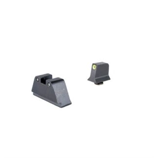 Trijicon Night Sight Set Square Notch, Suppressor/Optic Height, Yellow Front with Black Rear