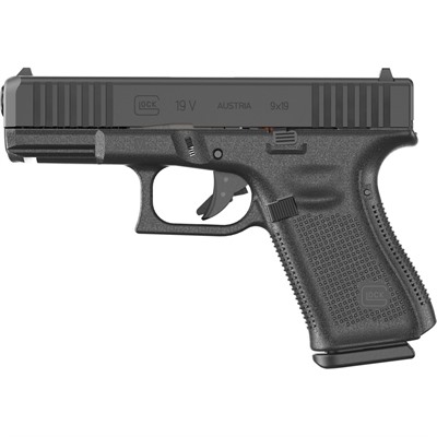 Glock 19V 9mm Semi-Auto 4.02 in Barrel, Fixed Sights, Black, 15-Round