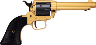 Heritage Arms Rough Rider .22 LR 4.75 in Single-Action Revolver, 6 Rounds, Gold/Black