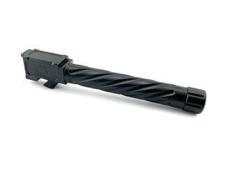 Shadow Systems DR 9mm Match Barrel, 5 in, Threaded, Spiral Fluted, Black Nitride, 1:10 Twist