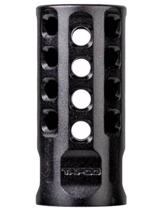 Tapco TAP22004 .22 LR Muzzle Brake, 1/2x28 Threads, 2 in OAL, Black Anodized Aluminum