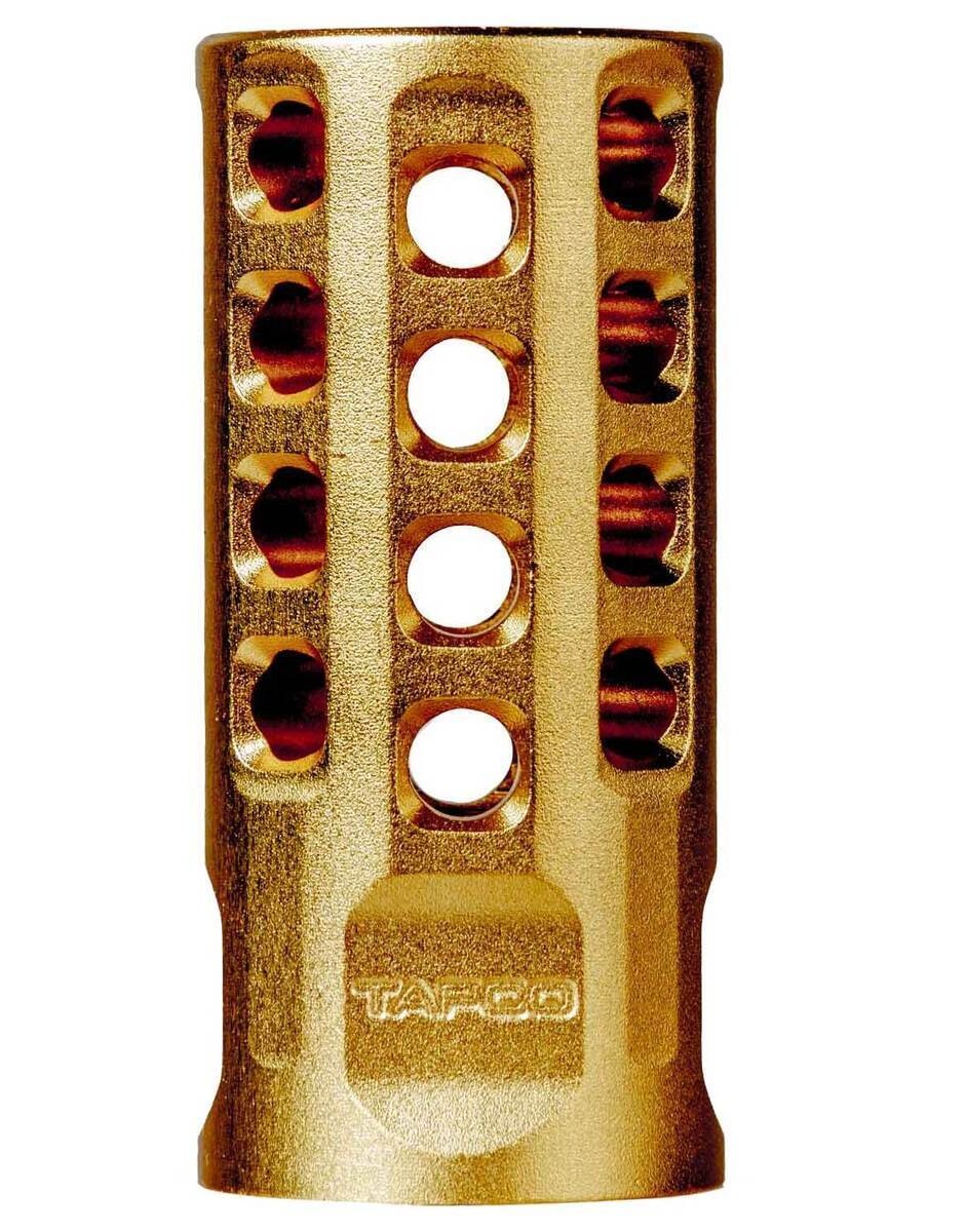 Tapco 10/22 Muzzle Brake Gold Anodized Aluminum, .22 LR, 1/2x28 Threads