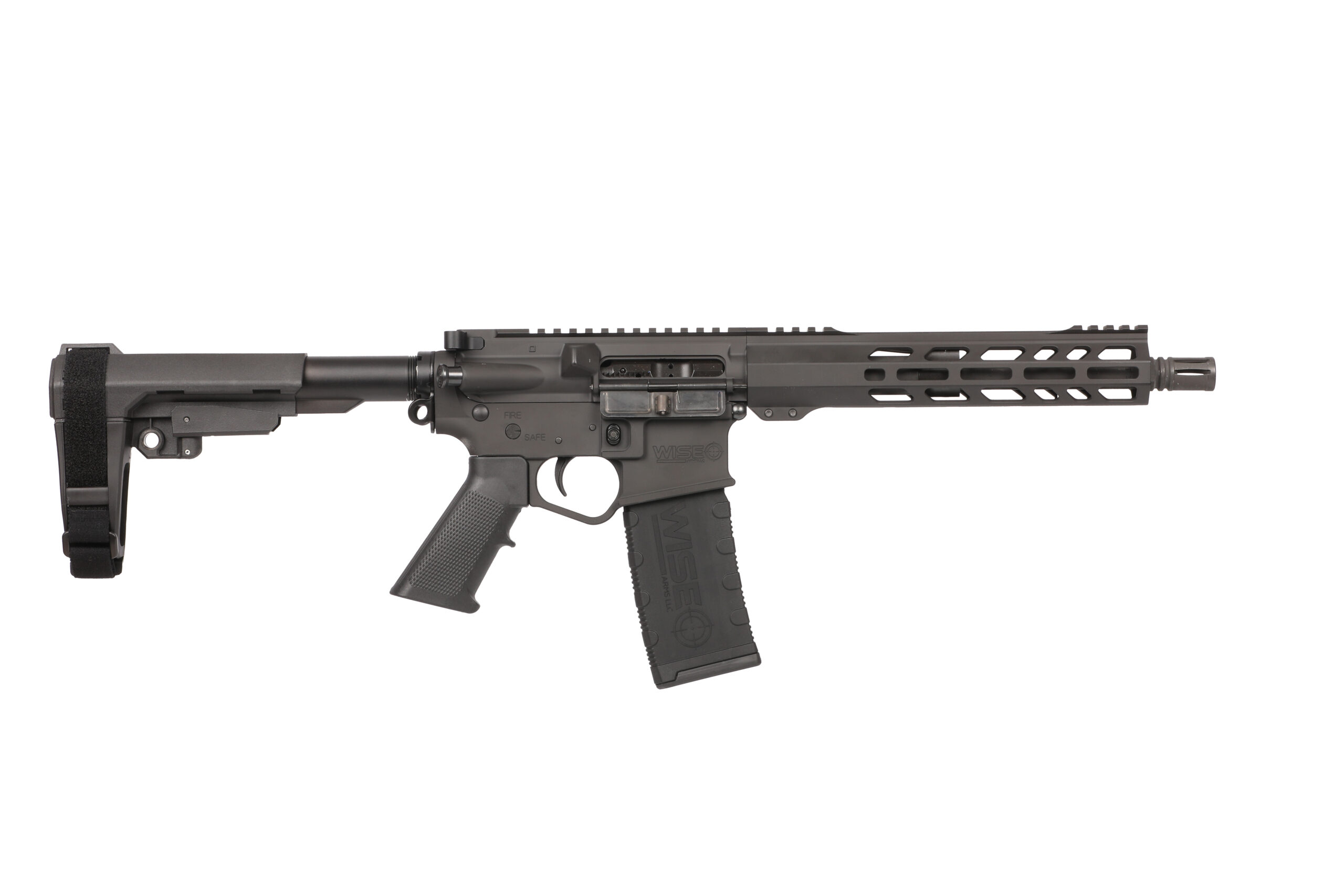 Wise Arms WA-15B Semi-Auto 300 AAC Blackout 10.5 in Barrel 30+1 Rounds Black SBA3