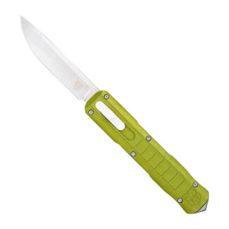 Cobratec Knives Raptor OTF 3.13 in Drop Point D2 Steel Not Serrated ODG