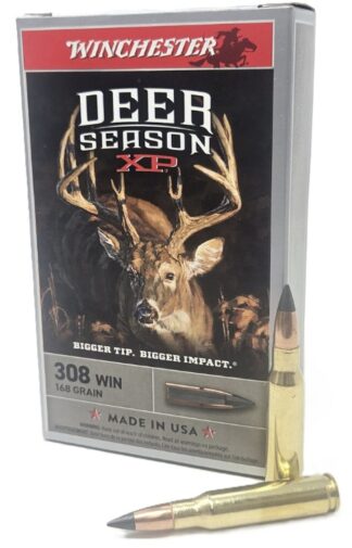 Winchester Deer Season XP .308 Win 168 Grain Hunting Ammunition, 20 Rounds Per Box
