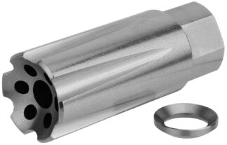 TacFire Linear Compensator MZ1020SS 1/2x28 Threaded Stainless Steel 2.05 in OAL