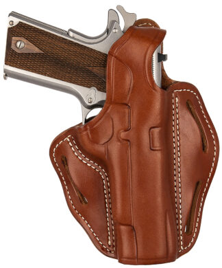 1791 Gunleather BHX Belt Slide OWB Thumb Break Holster, Classic Brown Leather, Right-Hand