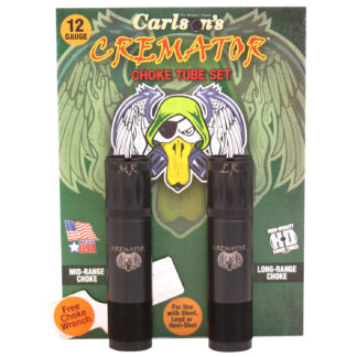 Carlsons Cremator Choke Tubes 12 Gauge Mid/Long Range Browning Invector Plus Non-Ported 2-Pack Stainless