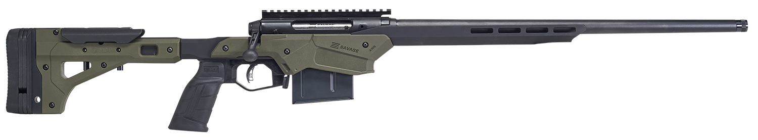 Savage AXIS II Precision .243 Winchester 22 in Bolt Action Matte Black/OD Green Chassis
