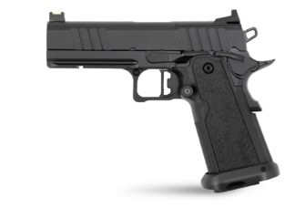 Tisas Carry 9 1911 Double-Stack Semi-Auto 9mm 4.25 in Bull Barrel QPQ Black Dovetail
