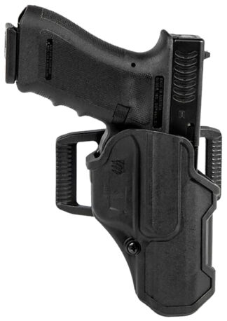 Blackhawk T-Series L2C Non-Light-Bearing OWB Belt Slide Holster, Glock 17-47, Right Hand, Black Polymer