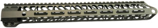TIMBER CREEK OUTDOOR INC ME15HGFDE Enforcer Handguard AR-15 Flat Dark Earth Cerakote M-LOK Aluminum 15"