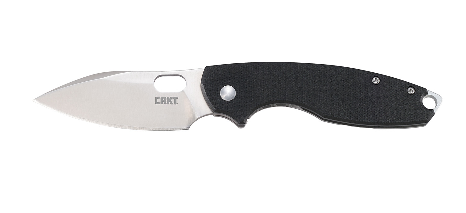 CRKT 5317 Pilar III 2.97" Folding Spear Point Plain Satin 8Cr13MoV SS Blade/ G10 Black/SS Handle Includes Pocket Clip