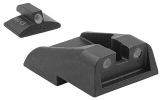 Meprolight USA 195933101 Tru-Dot  Green Tritium White Outline Front Sight-Green Tritium White Outline Rear Sight IWI Jericho 941/Baby Eagle