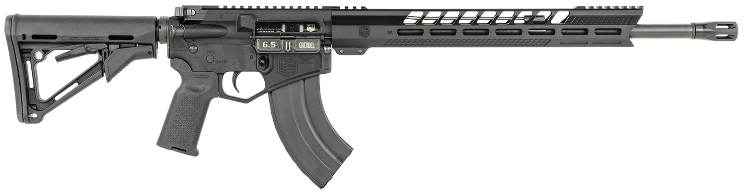 Diamondback DB1732N001 DB15 6.5 Grendel 18" 5+1,28+1 Black Adjustable Magpul CTR Stock Black Magpul MOE K2 Grip with Black Gold Lower 15" M-Lok