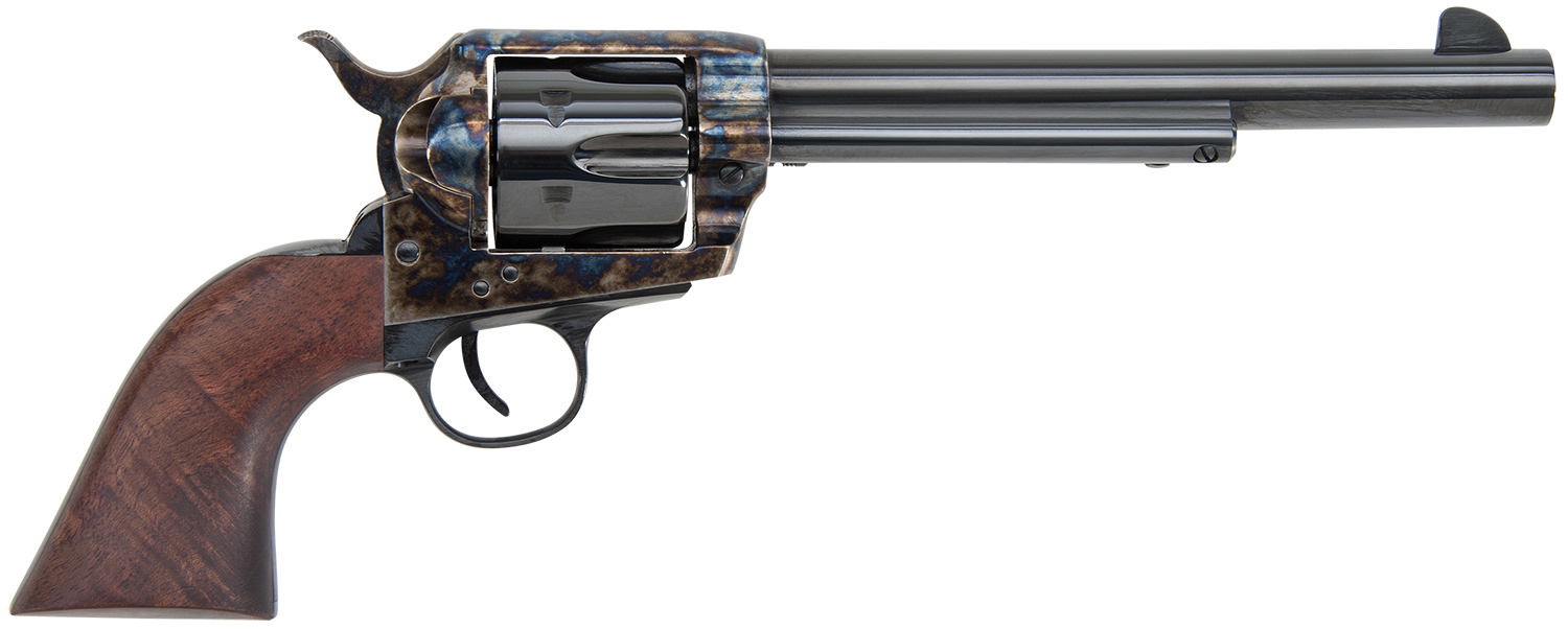 Traditions SAT73004 1873 45 Colt (LC) 6rd 7.50" Blued Cylinder/Barrel Color Case Hardened Steel Frame with Walnut Grips