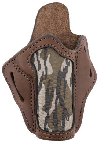 1791 Gunleather MOBH1BRWR BH1 Optic Ready OWB Belt Slide Holster, Brown/Mossy Oak, 4 in+