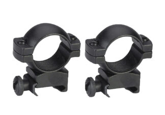 Turner Fabrications A793DS Weaver-Style Scope Rings, 1 in, High, Matte Black Aluminum