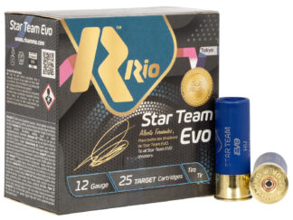Rio Ammunition Star Team EVO High Velocity 12 Gauge 2.75 in #8 Shot 1 1/8 oz, 25 Rounds