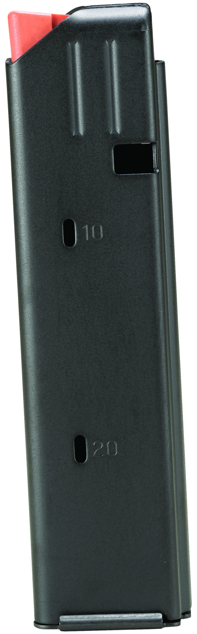 DURAMAG DuraMag 20rd 9mm AR-15 Magazine, Black Stainless Steel with Orange Follower