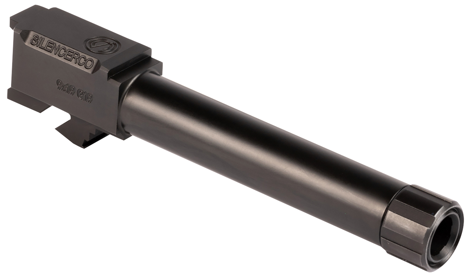 SilencerCo Sig P365 9mm Luger Threaded Barrel, 1/2x28, Black Nitride Stainless Steel
