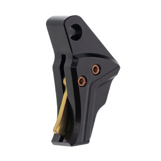 Tyrant CNC TDG43TRIGBLACKGOLD I.T.T.S Trigger/Shoe Black Fits Glock 43/43x/48