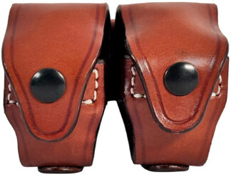 1791 Gunleather RVSLDCBRA Speed Loader Double Carrier Brown Steerhide Compatible w/ 5/6 Shots