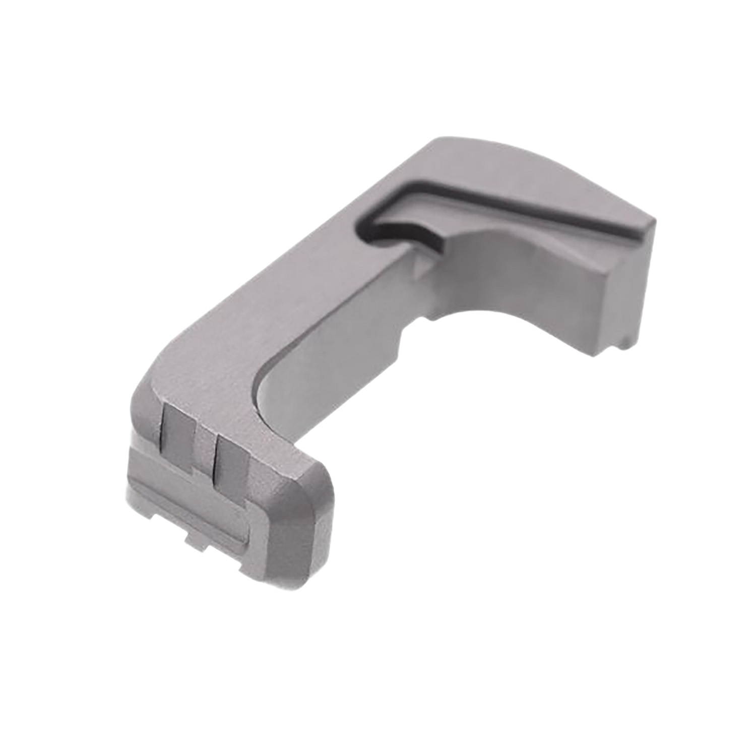 Tyrant CNC TD43X48EG Extended Magazine Release for Glock 43x/48, Grey Aluminum