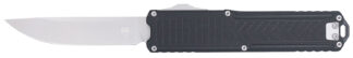 Cobratec Knives Ranger OTF 3.25 in D2 Steel Blade Stonewashed, Black Textured G10 Scales