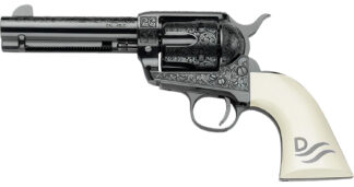 Pietta GW45RR434NMUI Great Western II Red River 45 Colt (Long Colt) 4.75" Ultra Ivory Engraved Grip