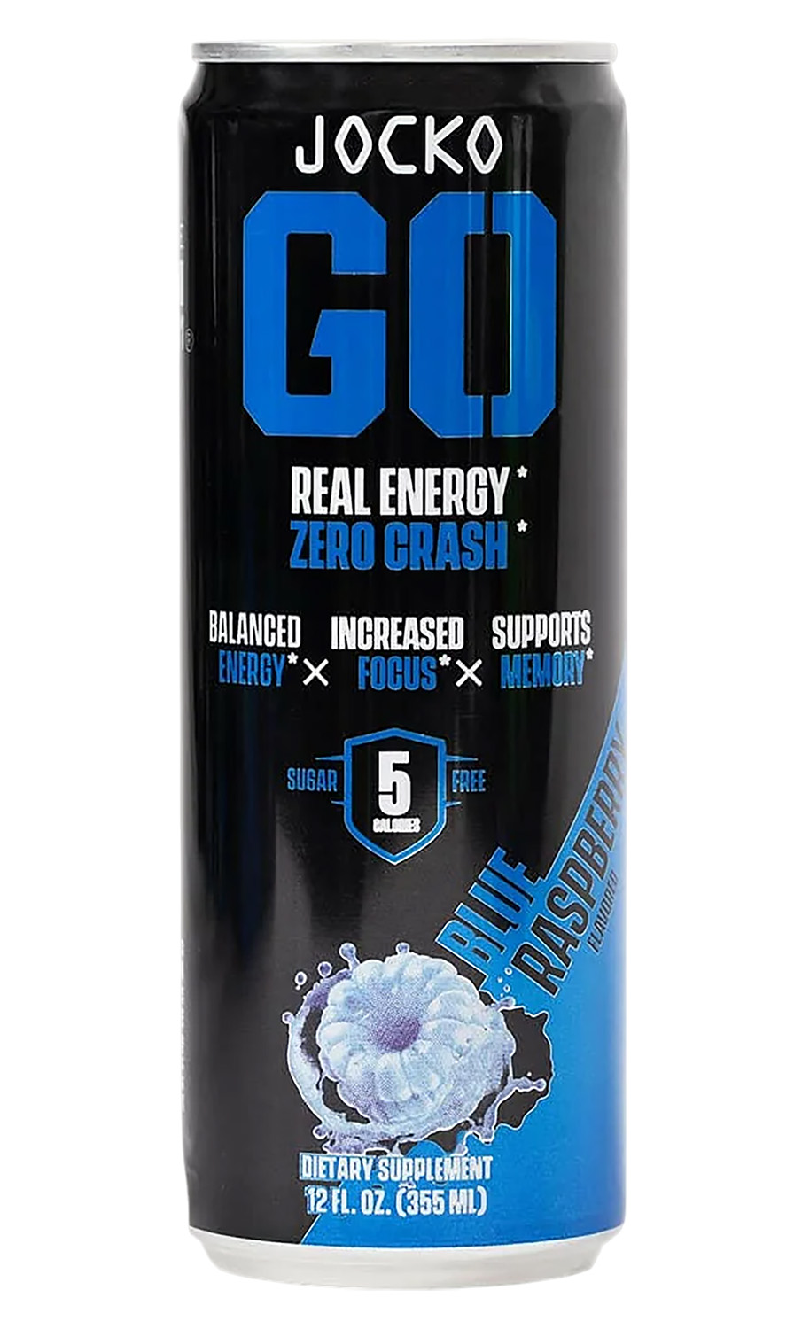 JOCKO FUEL Jocko Go Blue Rasberry Energy Drink 12 Pack