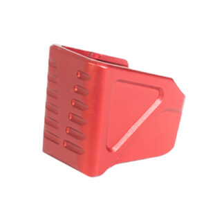 TIMBER CREEK OUTDOOR INC Glock 17/19 Magazine Extension Plate Red Aluminum
