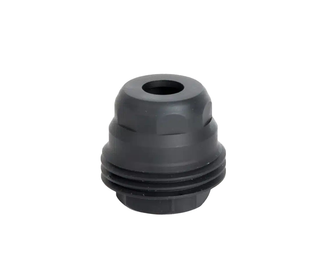 JK Armament HD Minimalist .45 Cal ASR-Compatible Muzzle Device, 1 in, Nitride Black