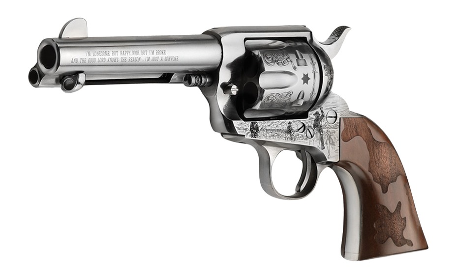 Pietta Cowpoke .357 Magnum 4.75 in Nickel Finish Revolver