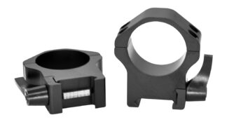 Warne Maxima 34mm Horizontal Quick Disconnect High Matte Rings, Steel, Black