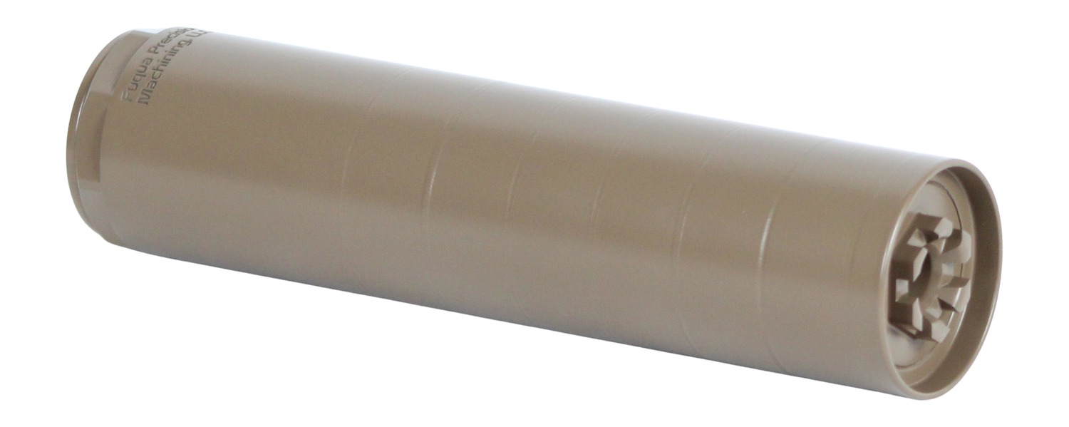 Fuqua Precision Machining Cheeze Boi 5.56/.223 Suppressor, 6.5 in, 1/2x28, Flat Dark Earth