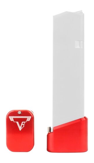 TARAN TACTICAL Firepower Base Pad Kit Red (+5/6) for Glock 17 Magazines