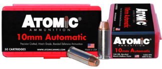 Atomic Pistol Precision Craft 10mm Auto 180gr Bonded Match Hollow Point (50 Rounds)