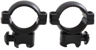 Turner Fabrications A797DS 1in Medium Scope Ring Set for .22/Airguns, 3/8 Grooved Receiver, Matte Black