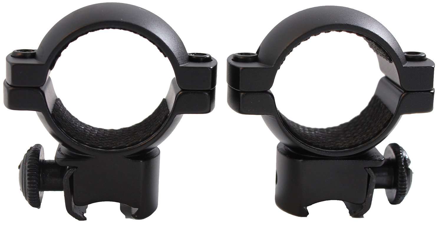 Turner Fabrications A797DS 1in Medium Scope Ring Set for .22/Airguns, 3/8 Grooved Receiver, Matte Black