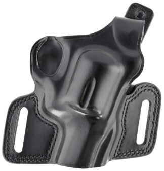 Galco SIL126B Silhouette  OWB Black Leather Belt Slide Fits S&W N Frame Fits 2-4" Barrel Right Hand