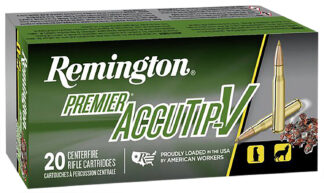 Remington Premier AccuTip-V 17 Remington Fireball 20gr AccuTip Polymer Tip Brass (20 Rounds)