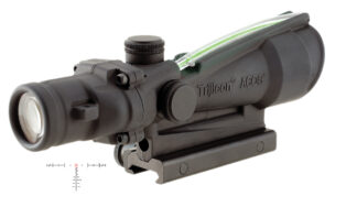 Trijicon 100161 ACOG Black Hardcoat Anodized 3.5x35mm Illuminated Green Crosshair .308/7.62 BDC Reticle
