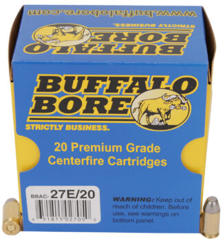 Buffalo Bore Ammunition 27E20 .380 ACP 100 gr Hard Cast Flat Nose, 20 Rounds
