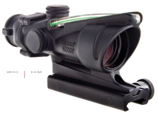 Trijicon 100209 ACOG Black Hardcoat Anodized 4x32mm Illuminated Green Crosshair .223/5.56 BDC Reticle