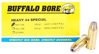 Buffalo Bore Ammunition 14A20 .44 S&W Special 180 gr Jacketed Hollow Point 20 Rounds