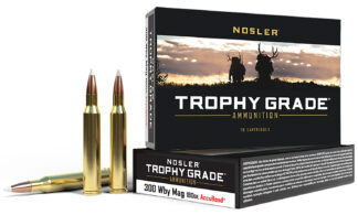 Nosler 48643 Trophy Grade .300 Weatherby Magnum 180 gr AccuBond 20 Rounds