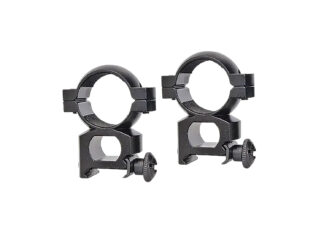 Turner Fabrications A799DS Quick Peep Aluminum 1in Scope Rings, Matte Black